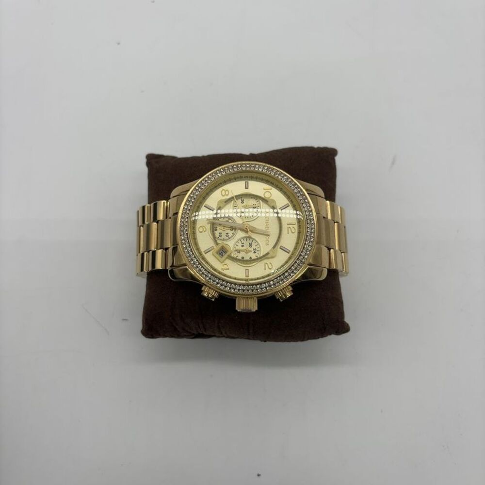 Michael Kors Gold Rhinestone Watch - Picture 3 of 5